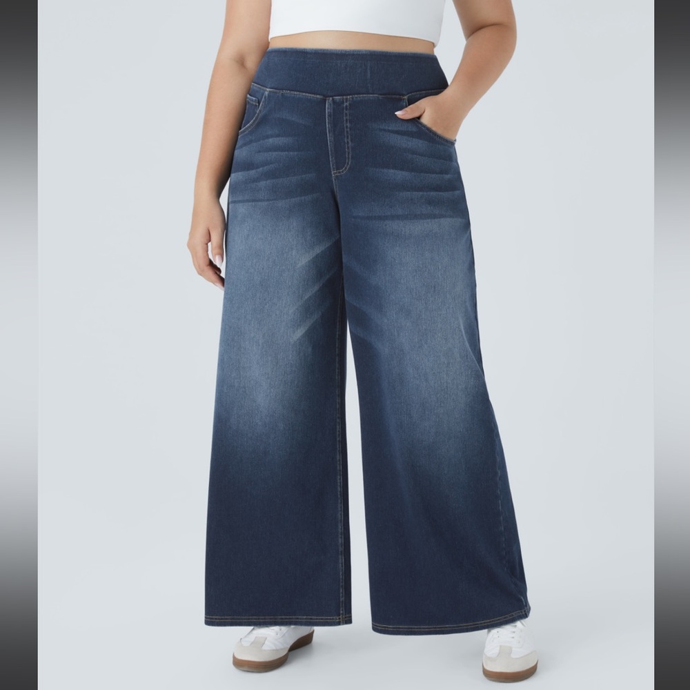 Halara Flex Dark Blue Flare Jeans